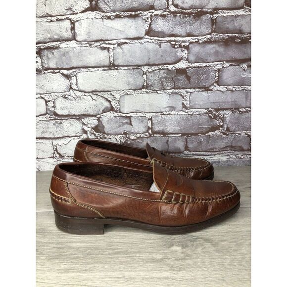 Cole Haan Dark Brown Leather Penny Loafers Casual Shoes Men’s Sz 10.5W US/44EU - Picture 3 of 16